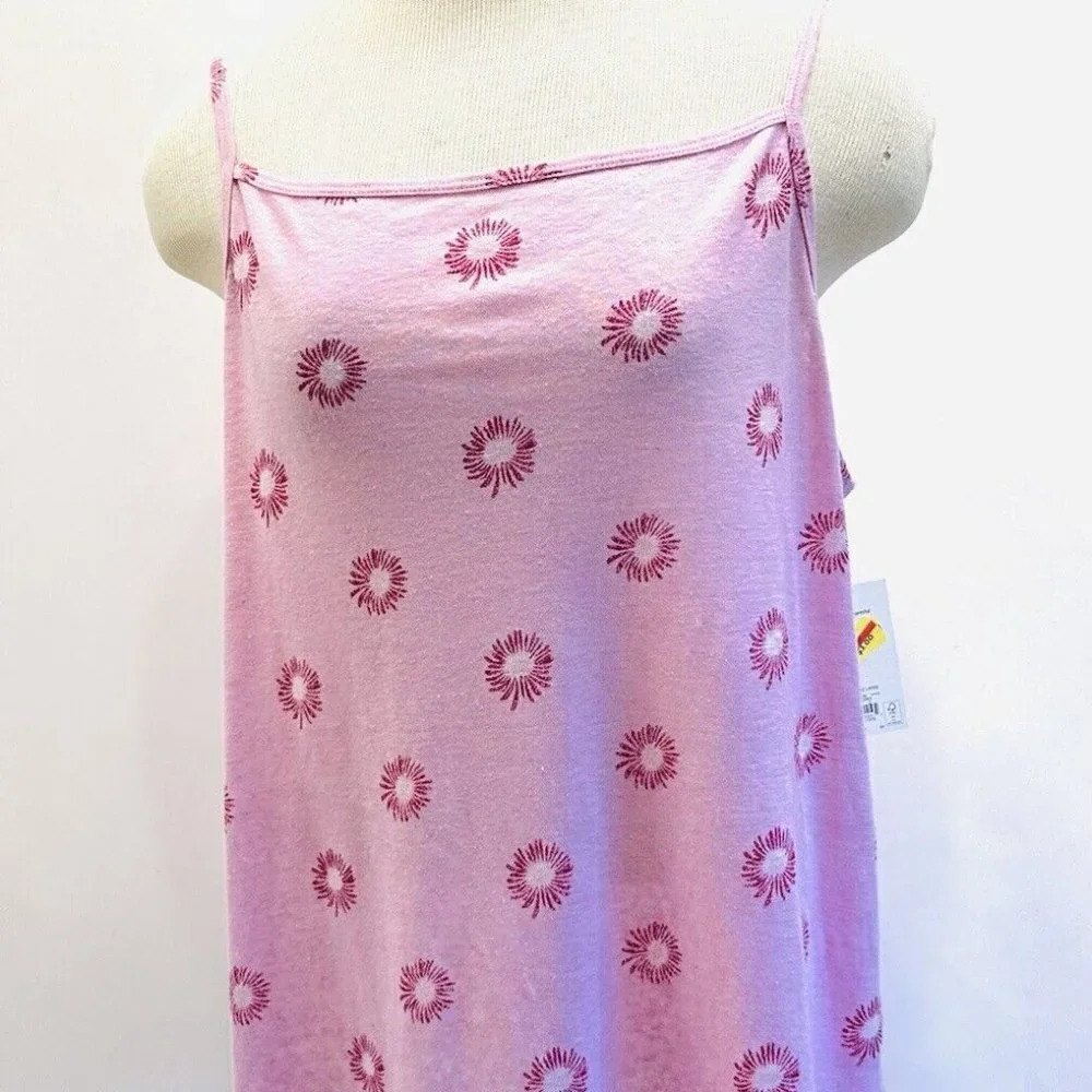 NWT SO GOODS FOR LIFE Women Sleeveless Pullover Square Neck Floral Top Sz Large